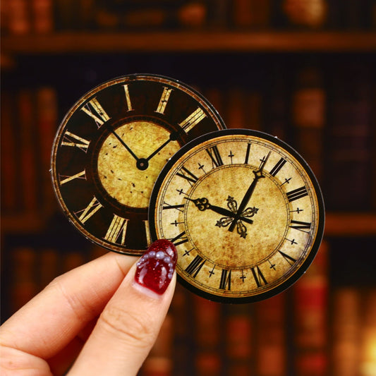 Vintage Clock Theme Stickers