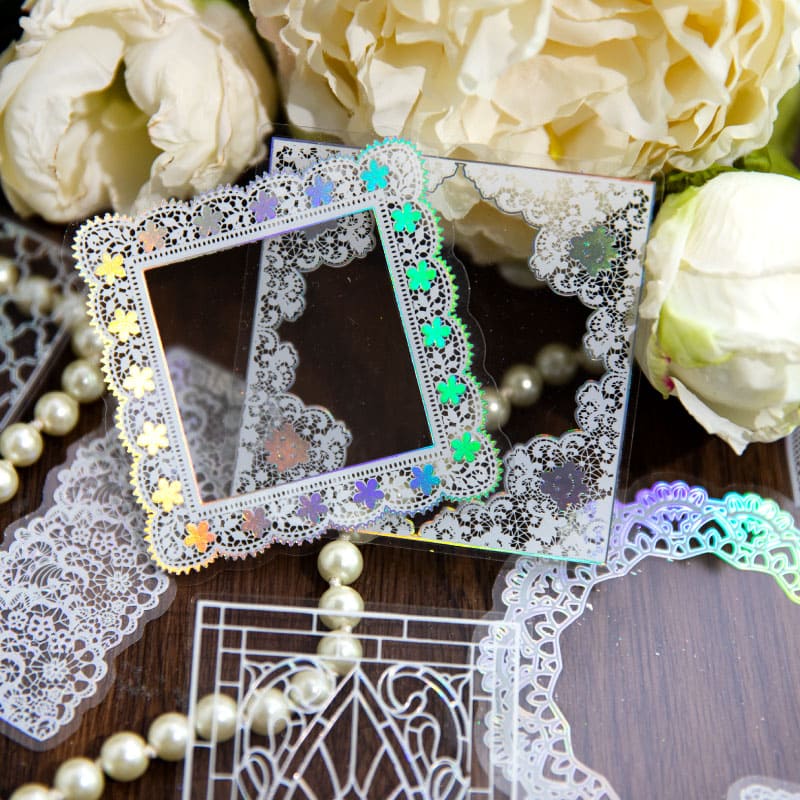 Lace Gold Foil Stickers