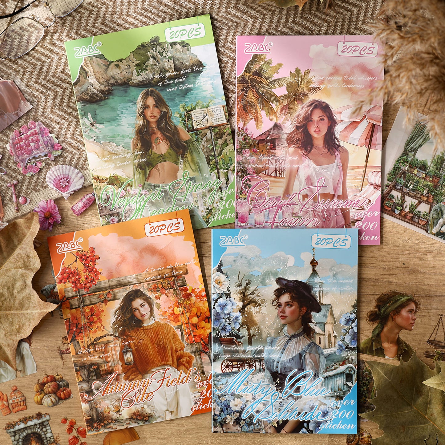 Four Seasons Character Sticker Book