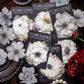 White Flower Stickers
