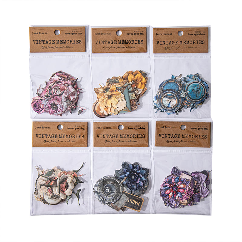 Vintage Junk Journal Stickers Pack