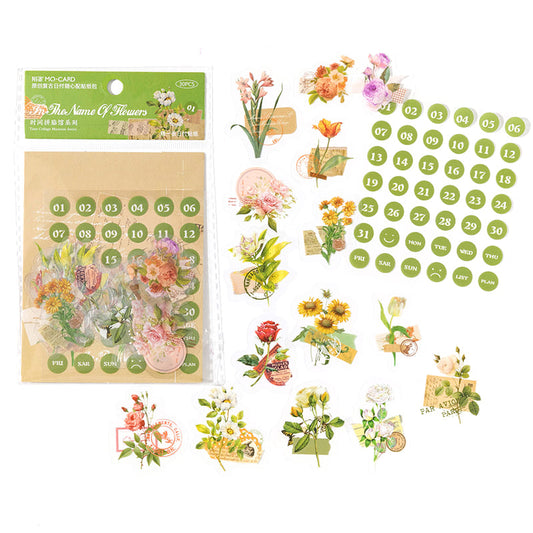 31-Day Date Stickers