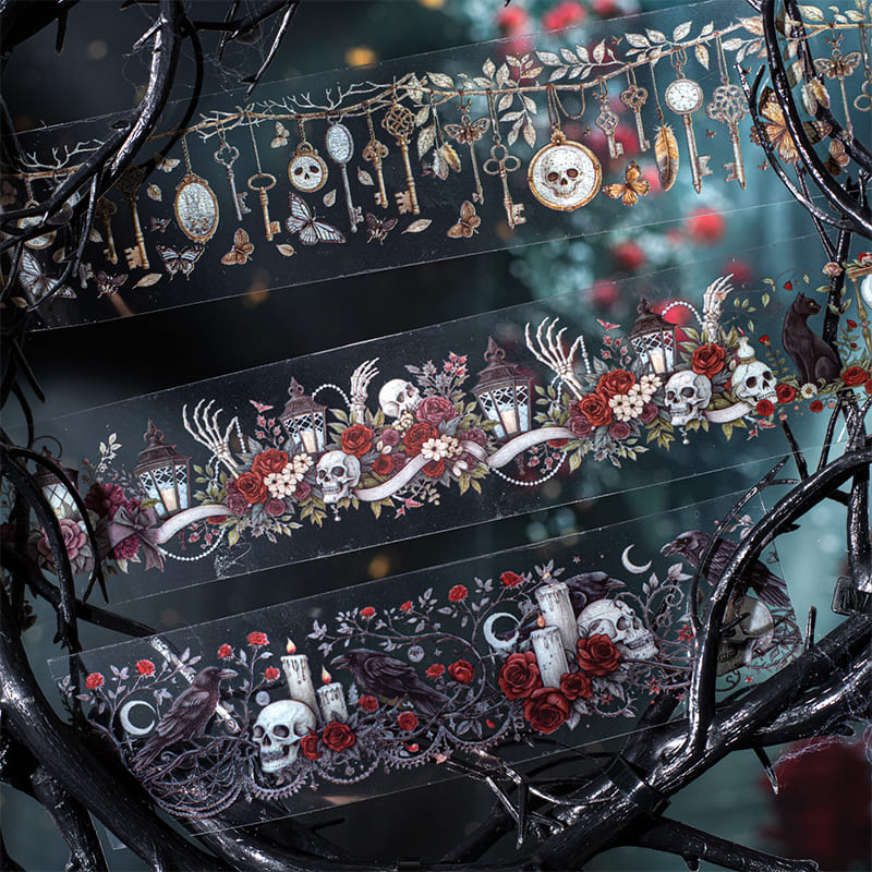 Gothic Theme PET Die-Cut Tape