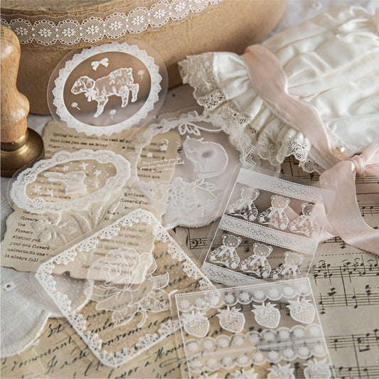 Lace Series PET Sticker Pack