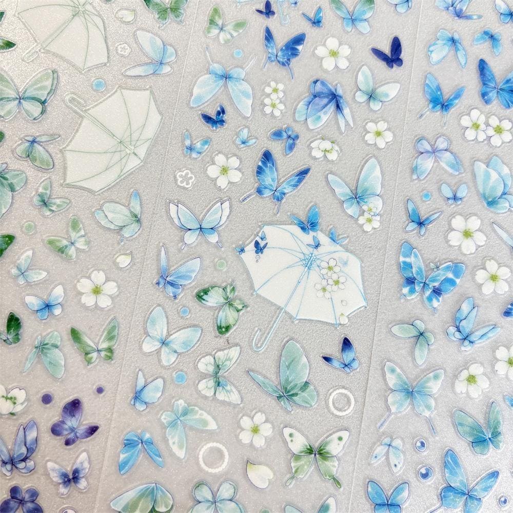 Die-Cut Fluttering Butterflies One Cycle PET Tape