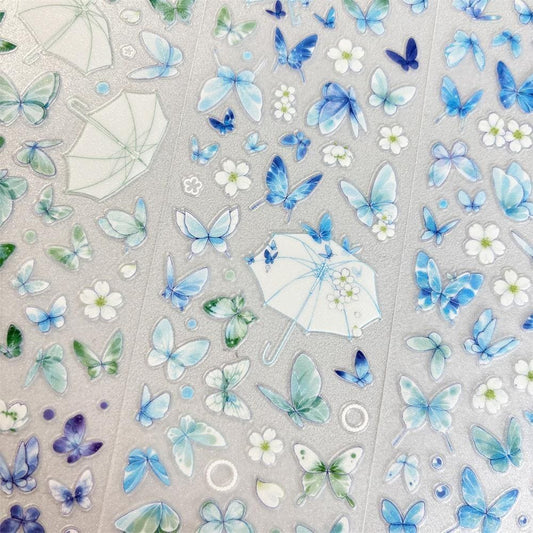 Die-Cut Fluttering Butterflies One Cycle PET Tape