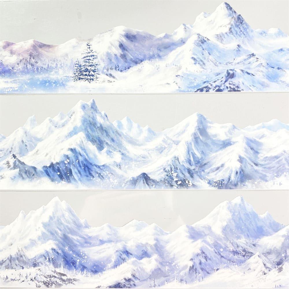 Snowy Mountain RangeOne Cycle  PET Tape