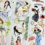 One Loop Die-Cut Cute Girl PET Tape