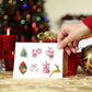 100 Sheets Pink Christmas Sticker Pack