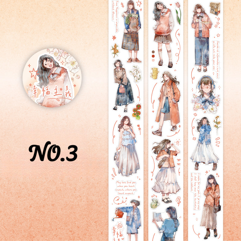 Character Die-Cut Washi Tape