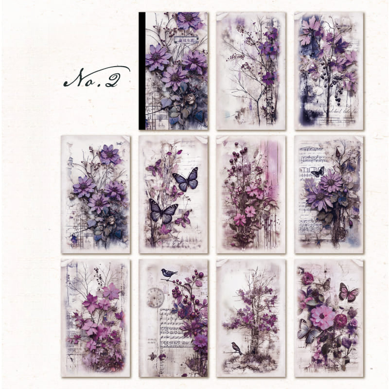 Flower Series Scrapbook Paper