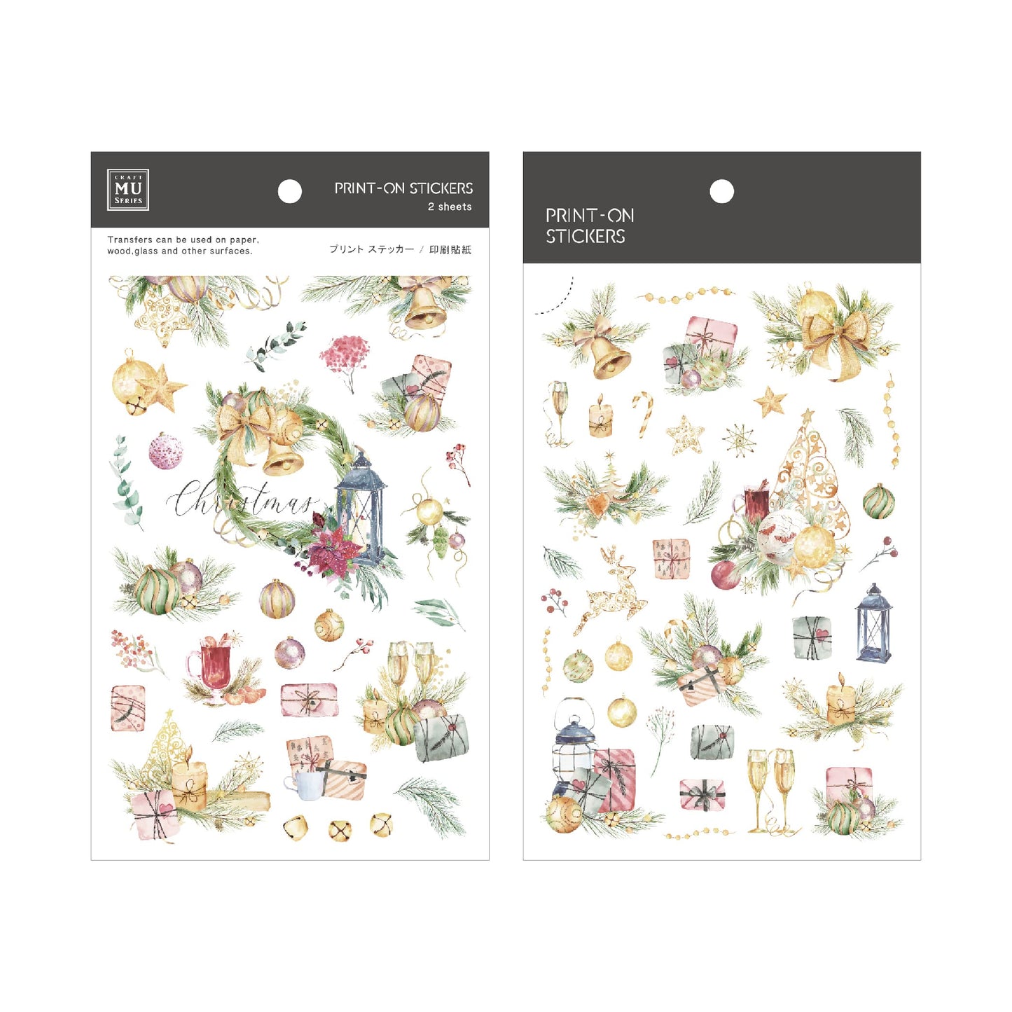 Christmas Series Transfer Stickers