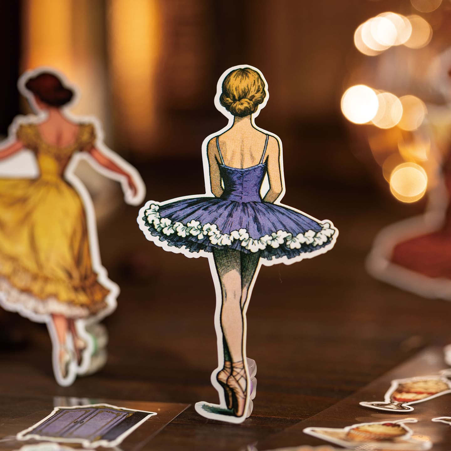 Vintage Figure PET Stickers