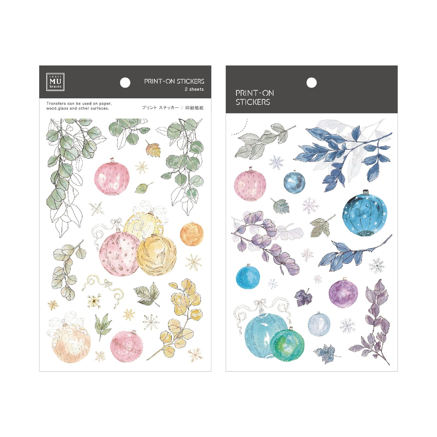 Christmas Series Transfer Stickers
