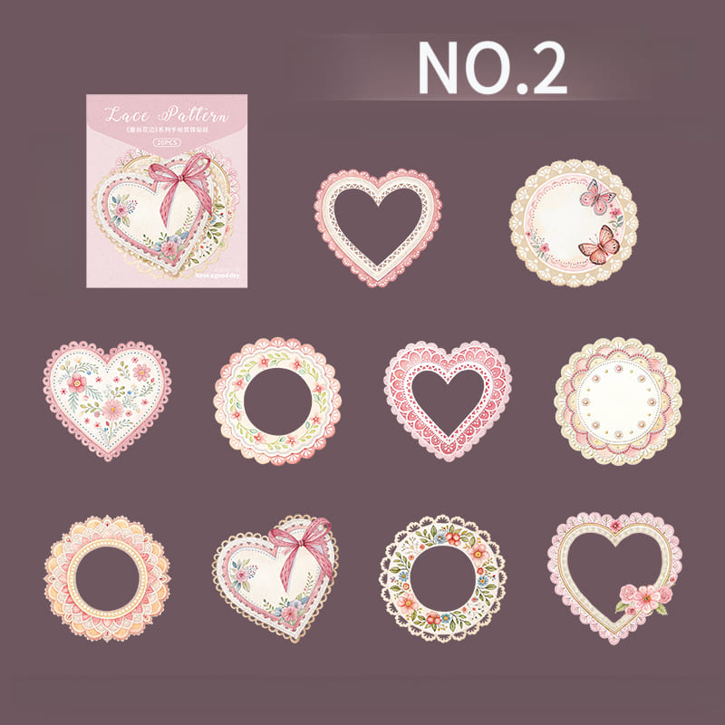 Vintage Lace Border Stickers