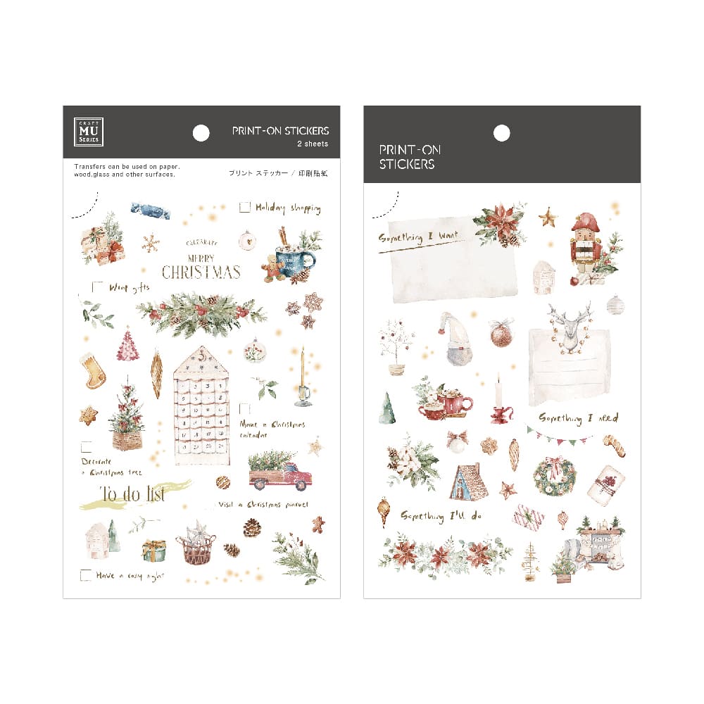 Christmas Series Transfer Stickers