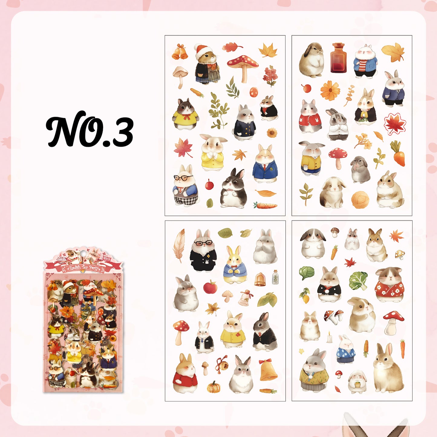 Woodland Friends PET Sticker Pack