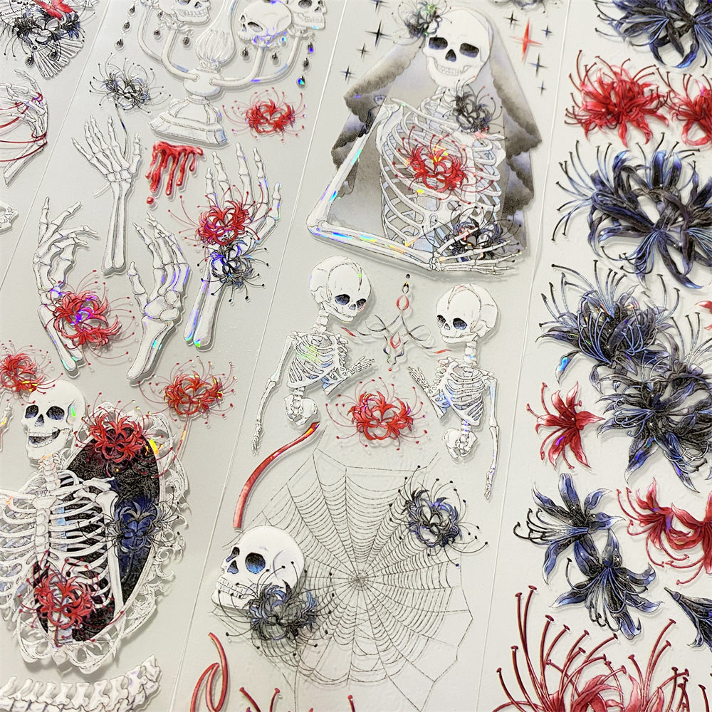 6cm*100cm Skull One Cycle PET Tape