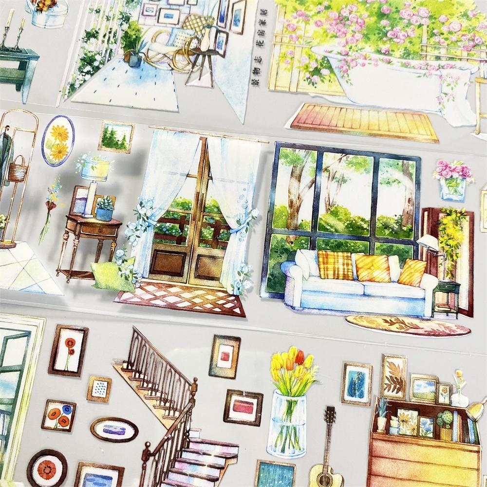 Floral Home PET Tape (One Cycle)