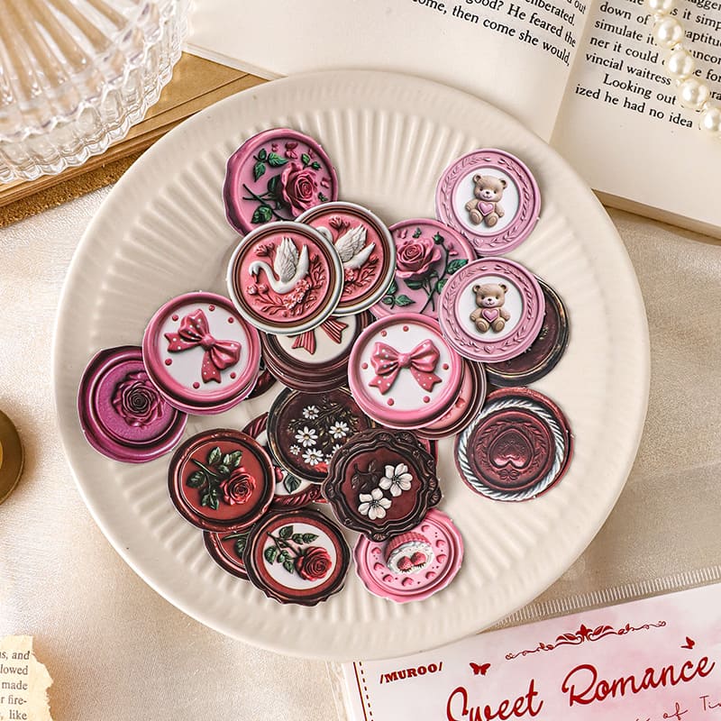 40PCS Wax Seal Series Stickers