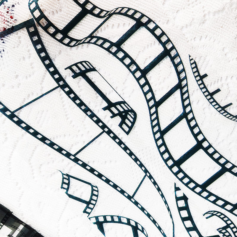 Music Note & Film Frame One Cycle PET Tape