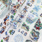 4PCS Blue Christmas Collection PET/Washi Tape