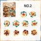 Holographic Foil Flower PET Stickers