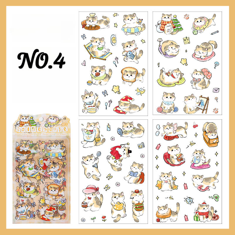 Playful Cat Planner Stickers