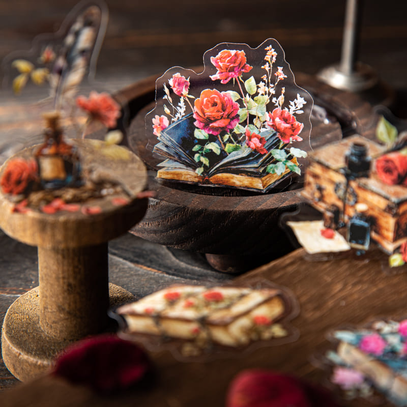 Dark Romantic Gothic Rose Stickers