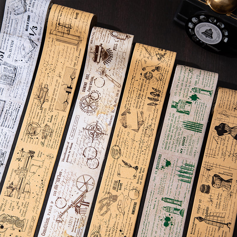 Vintage Manuscript Washi Tape