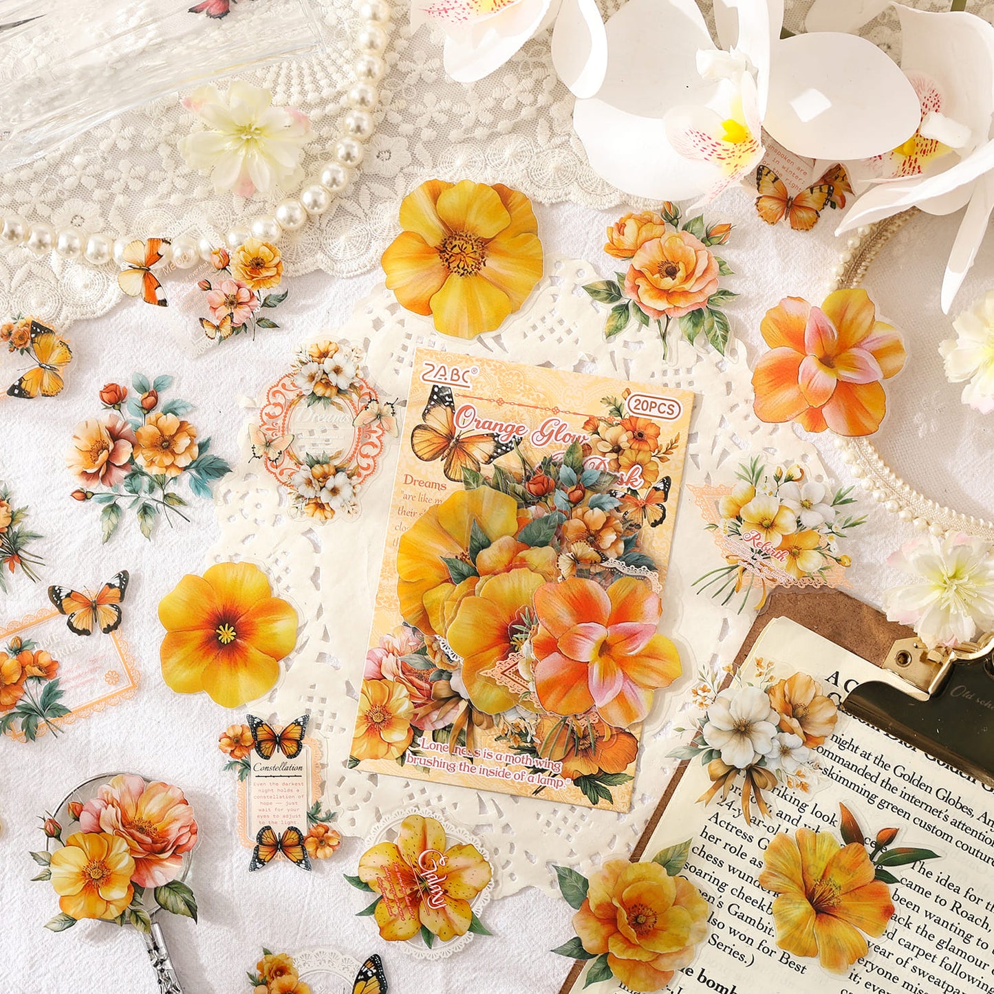 Vintage Floral Sticker Pack