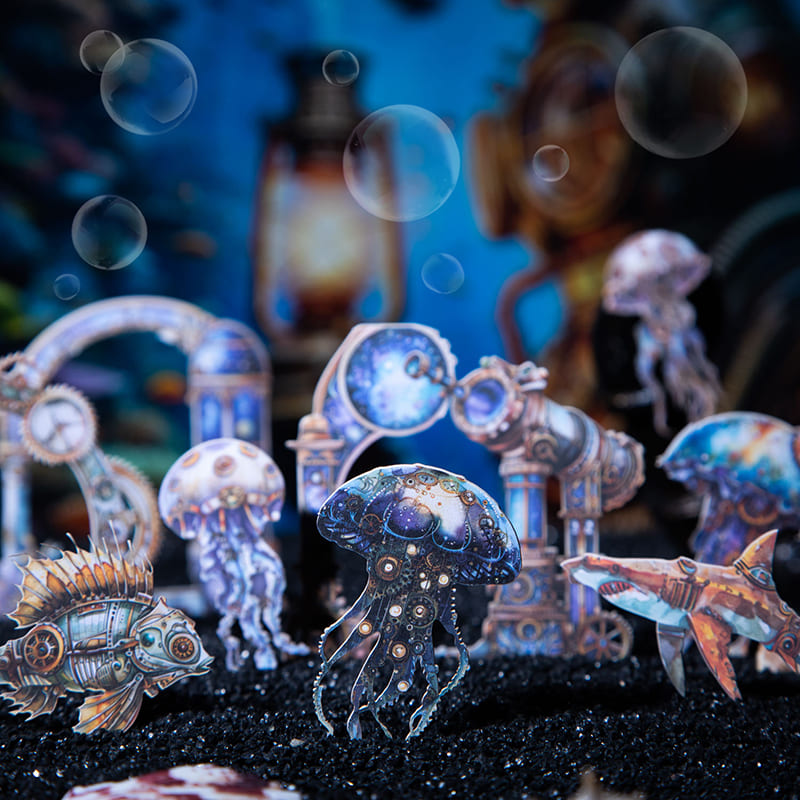 Steampunk Ocean Stickers