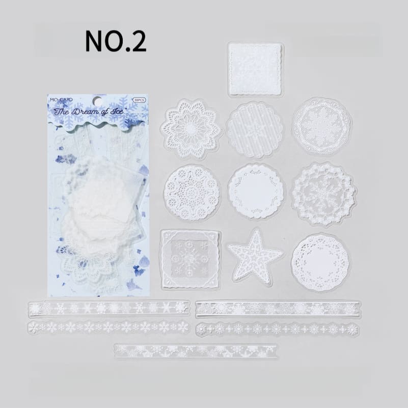 Lace Series PET Sticker Pack