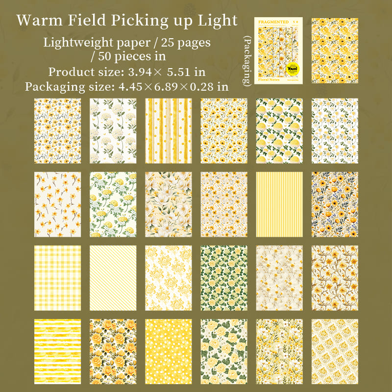 Floral  Series Scrapbook Paper