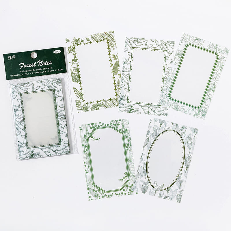Vintage Botanical Collage Stickers
