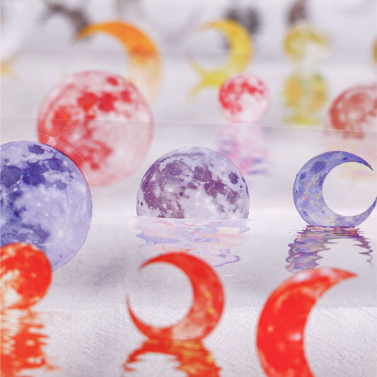 Moon Theme Die-Cut PET Tape