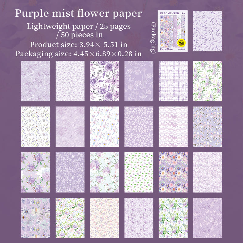 Floral  Series Scrapbook Paper