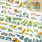 Seasonal landscape PET tape – spring, sunshine, autumn, and night scenic designs