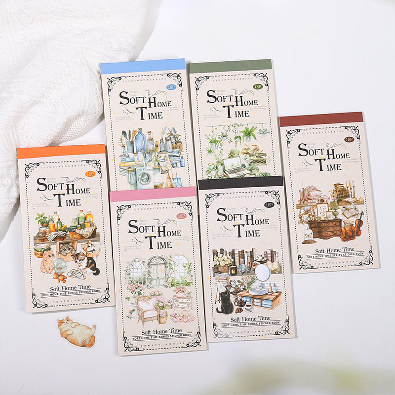 Staying Home Time Sticker Book