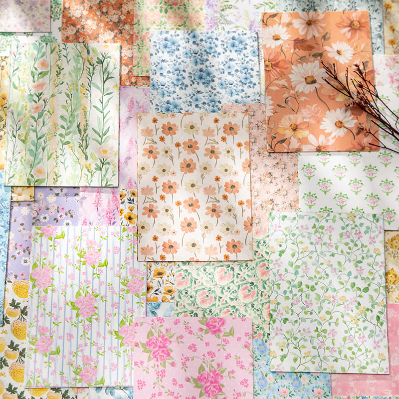 Floral  Series Scrapbook Paper