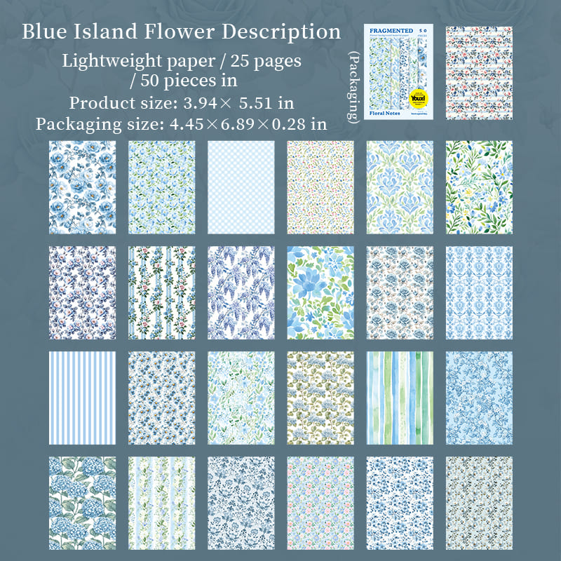 Floral  Series Scrapbook Paper