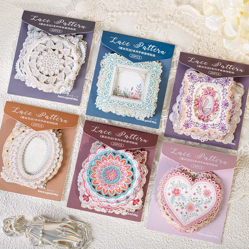 Vintage Lace Border Stickers