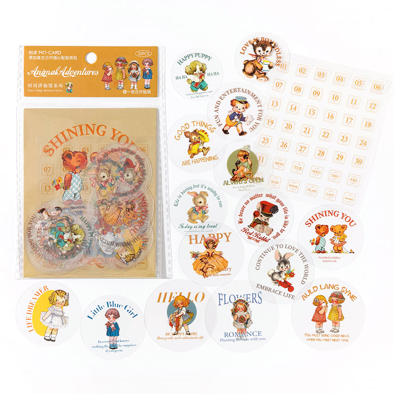 31-Day Date Stickers