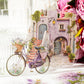 Close-up of PET material floral lifestyle stickers – transparent and glossy finish