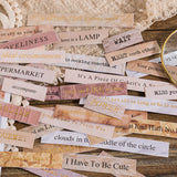 4PCS Retro Gold Foil Stickers