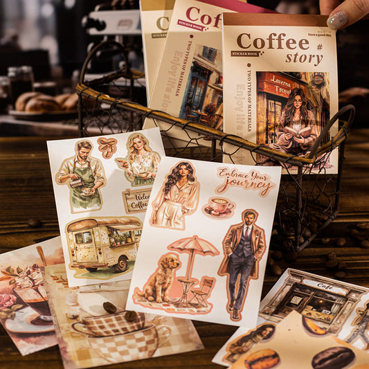 Coffee-Themed Sticker