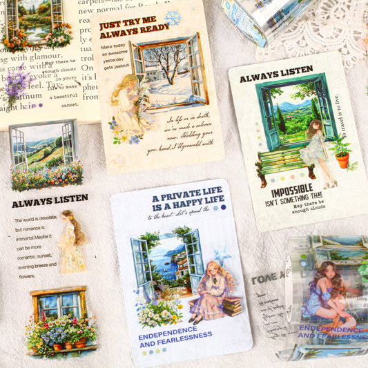 Window Scenery Theme  PET Tape