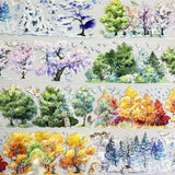 One Cycle Trees Through the Seasons PET Tape