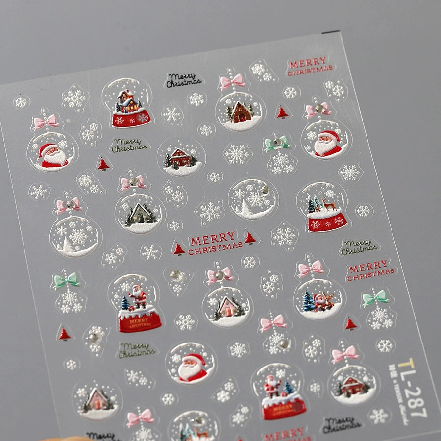 Christmas Theme Mini Decor Stickers