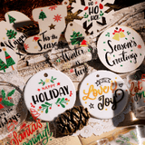 2PCS Christmas Phrase Transfer Stickers